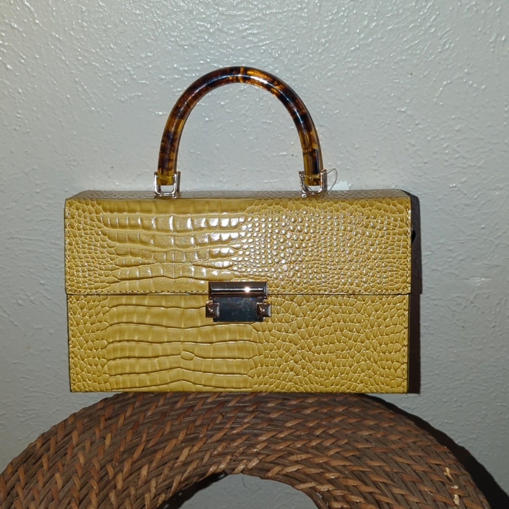 Brand new mustard mini tote